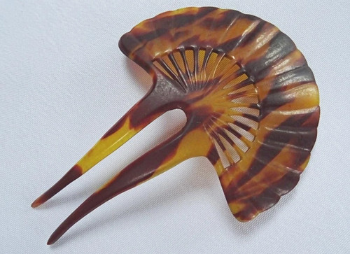 Vintage hair comb celluloid - comb,