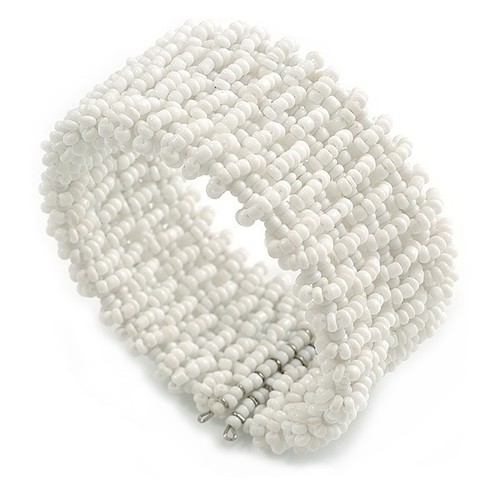 Fancy snow white - snow, bead