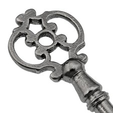 Antique Key - DECORATIVE BOW Iron Cabinet Key c.1920's-40's 2½" - ref.k22