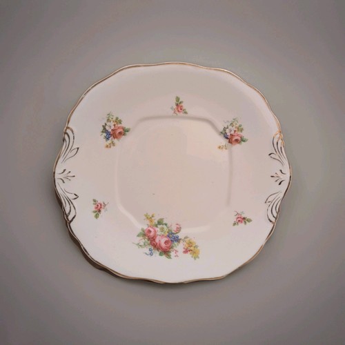 Vintage floral porcelain cake - floral,