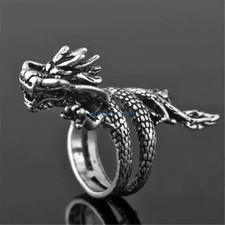 Vintage Dragon Adjustable Ring