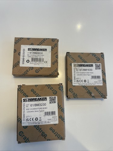 Crabtree starbreaker rcbo - starbreaker, x4