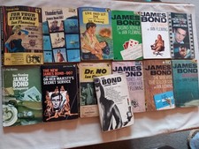 13 x Ian Fleming James Bond Paperback Books  Pan Books