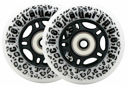 White cheetah wheels - white,