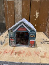 M&S Chocolate Chip Cookie Stars Musical Light Up Tin Santa Workshop Letters Xmas