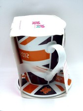 Olympics 2012 London Athletics Union Jack Mug & Coaster Burgundy Gift Set New