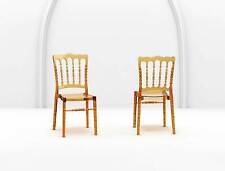 Acrylic Ghost Plexiglas Vintage Wedding Chair Transparent Amber. No China W