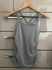 Sweaty Betty Namaska Poise super-soft bamboo yoga strappy vest top Grey size XS