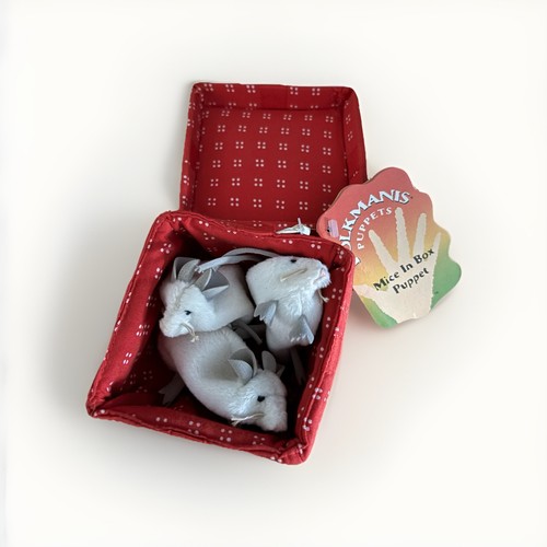 Folkmanis mice red gift - red,
