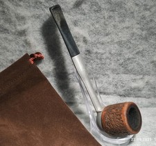 ALCO BriarWood& Aluminium & Ebonite Tobacco PIPE  England VINTAGE & Stand & Case