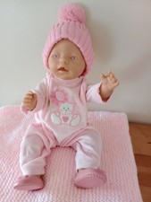 AUTHENTIC VINTAGE RARE 1990'S PINK EYED ZAPF CREATION BABY DOLL