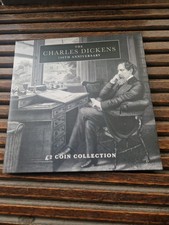 Charles Dickens 150 Anniversary  Coin Set 5 Different Commemorative 2 Pound