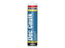 Soudal Decorators Caulk White 290ml x 10 Bundle