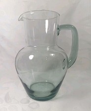 Large Green Glass Water Jug
