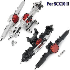 Metal Complete Front Rear Axle for 1:10 RC Crawler AXIAL SCX10 II AX90046 90047