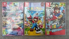 Bundle/Joblot Of 3 Mario Nintendo Switch Games Cartridges GC (Deluxe, Odyssey)