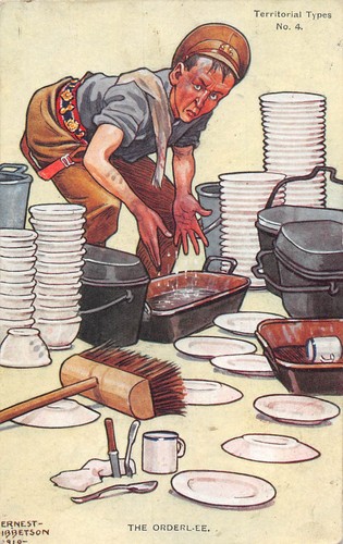 Postcard comic military - postcard,