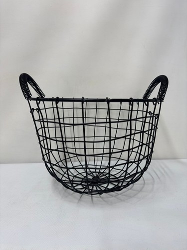 Black metal wire storage - metal,