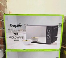Scoville SVMON001B3M Manual Microwave Oven 20L 5 Power Settings 700W Black