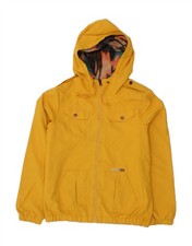 VOLCOM Womens Hooded Military Jacket UK 12 Medium Yellow CG01