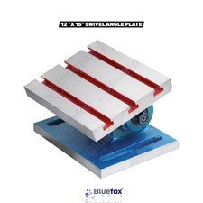 LARGE ADJUSTABLE SWIVEL ANGLE PLATE 12" X 15" TILTS WITH TEE SLOTS