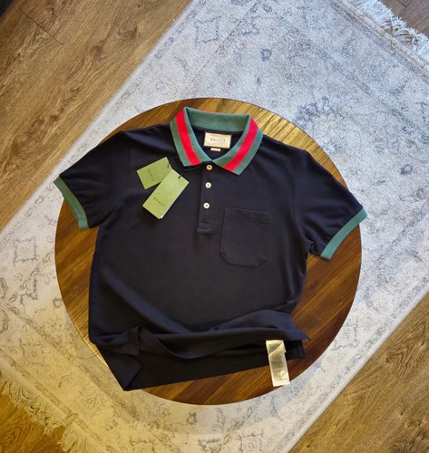 Gucci mens navy designer - gucci, polo