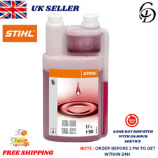 Stihl Genuine HP Two Stroke Oil 0781 319 8411 - 1 Litre Bottle (With Measures).