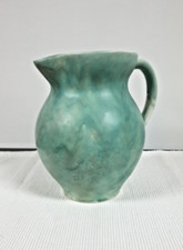 Vintage 1930s Arthur Wood Green Mottled Glazed Jug / Vase