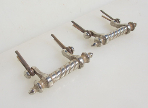 Vintage chrome chest handles - vintage,