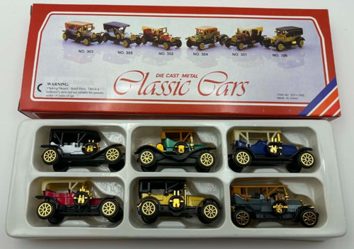 Die cast classic cars set - die-cast,