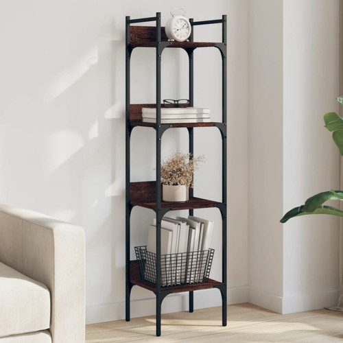 Bookshelf tier brown oak - bookshelf,