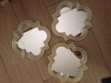 Gold Mirror Frames Home Decor Wall Hanging