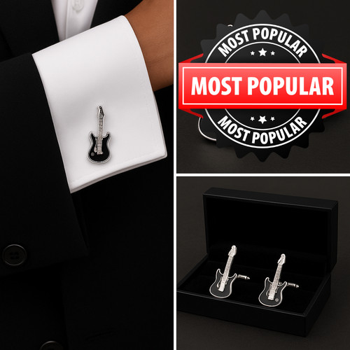 Cufflinks gift hub 35mm guitar - gift,