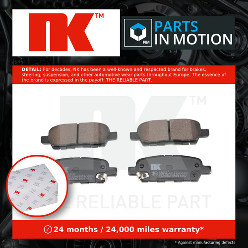 Brake pads set fits - set, nissan