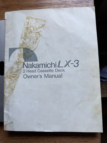 Nakamichi cassette deck - lx-3,