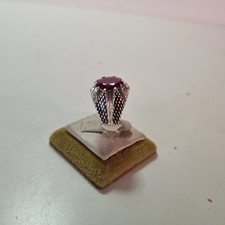 Red Ruby Ring Mens Ring Silver Yaqoot Ring Ruby  - 20mm + FREE POST