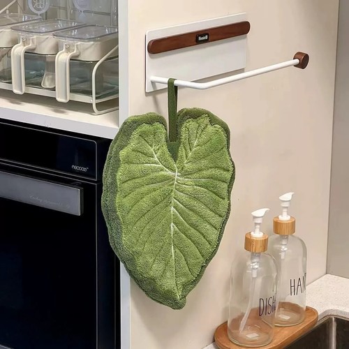 Kitchen towel leaf design - kitchen,
