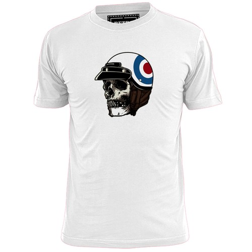 Mens skull scooter helmet - scooter,