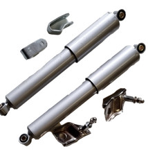 UKSCOOTERS pair of dampers silver grey with fixing brackets GP LI TV S1 2 3 