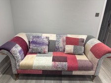 DFS SOFA PINK/ PURPLE 2 SEATER USED