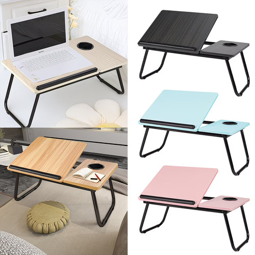 Folding laptop table stand bed - table,