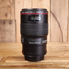 Used Canon EF 100mm F2.8 L Macro IS USM Lens