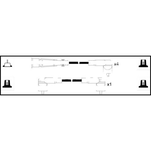 Leads ignition cables kit - ht,