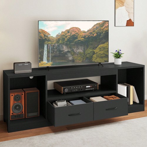 148cm black stand cabinet - 148cm,