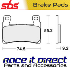 Brake Pads for HARLEY SOFTAIL 1800 DE LUXE FLDE 2018-2020 Fr Organic V-Twin SBS