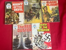 Collection of 5 Vintage UK Combat War Comics - WAR PICTURE LIBRARY