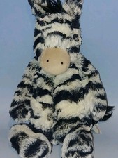 Jellycat Bashful Zebra Plush 12in Black & White Medium Soft Toy Collectable
