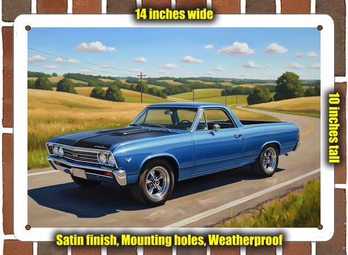 Metal sign 1967 chevrolet el - sign,