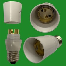 White Edison E27 to Bayonet