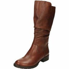 Rieker Mid Calf Flat Leather